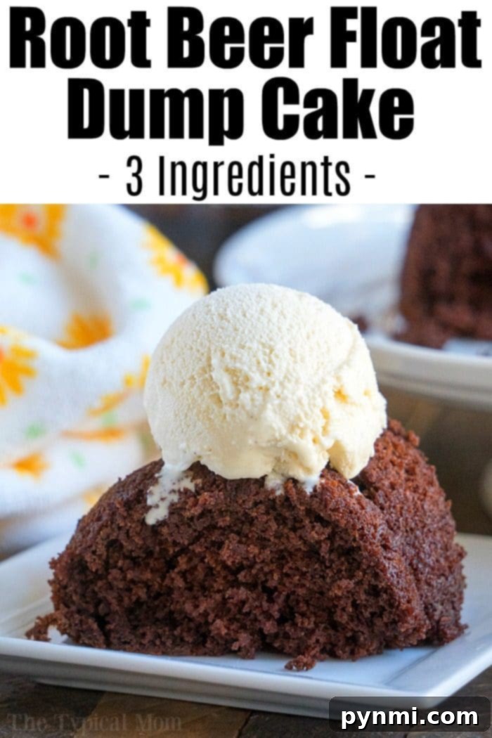 Root beer float cake with 2 ingredients! #cake #rootbeer #soda Root Beer Float Cake with Ice Cream