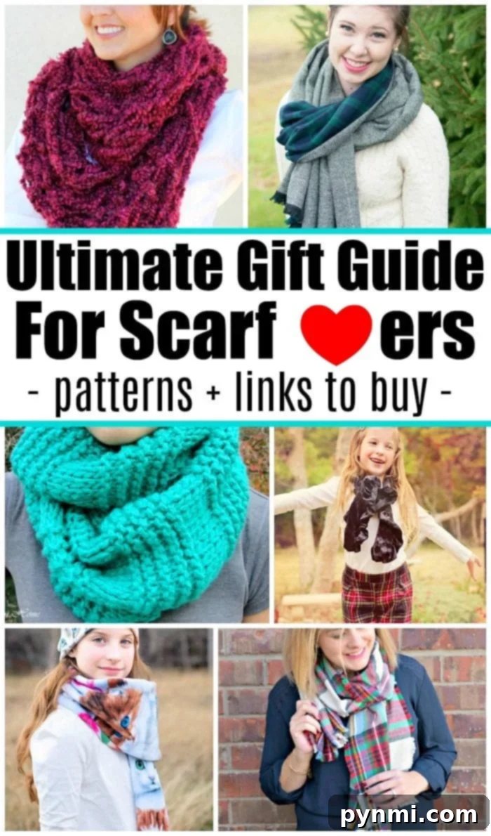 Best scarves to buy or free scarf patterns so you can make a few yourself, well we have the cutest scarves around to choose from! #scarf #patterns #sewing #scarves #giftguide Best Scarves for Winter Fashion and DIY Projects