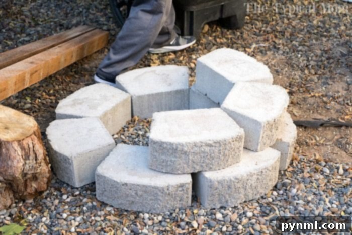Cheap Fire Pit - Our finished project