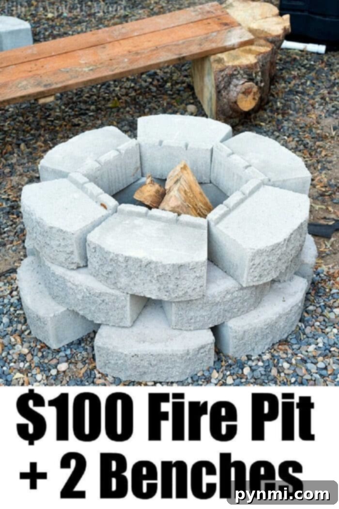 DIY fire pit under $100 complete