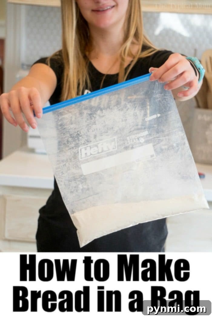 Learn how to make bread in a bag with your kids! A fantastic, inspiring activity to try together. #bread #homemade #breadinabag #honeywheat #activitiesforkids Kids baking bread in a bag, showing the simplicity and fun of the activity.