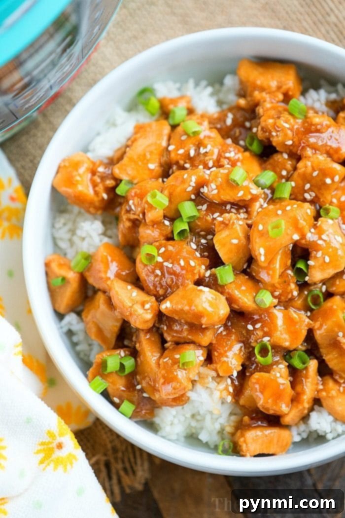 Instant Pot sesame chicken with honey glaze