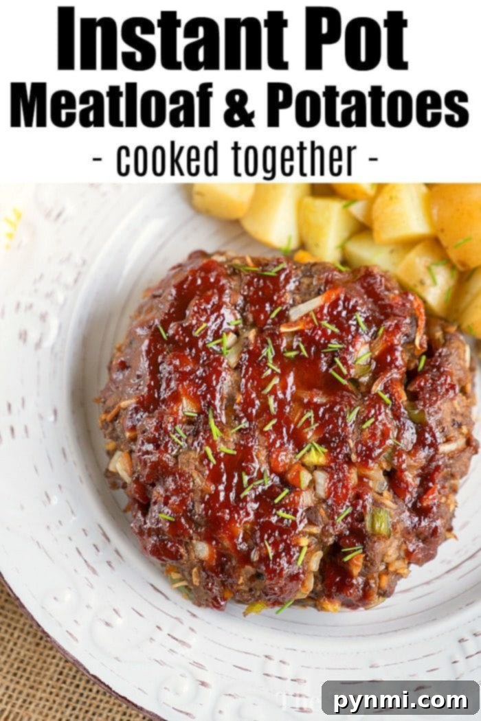 Close-up of juicy Pressure Cooker Meatloaf
