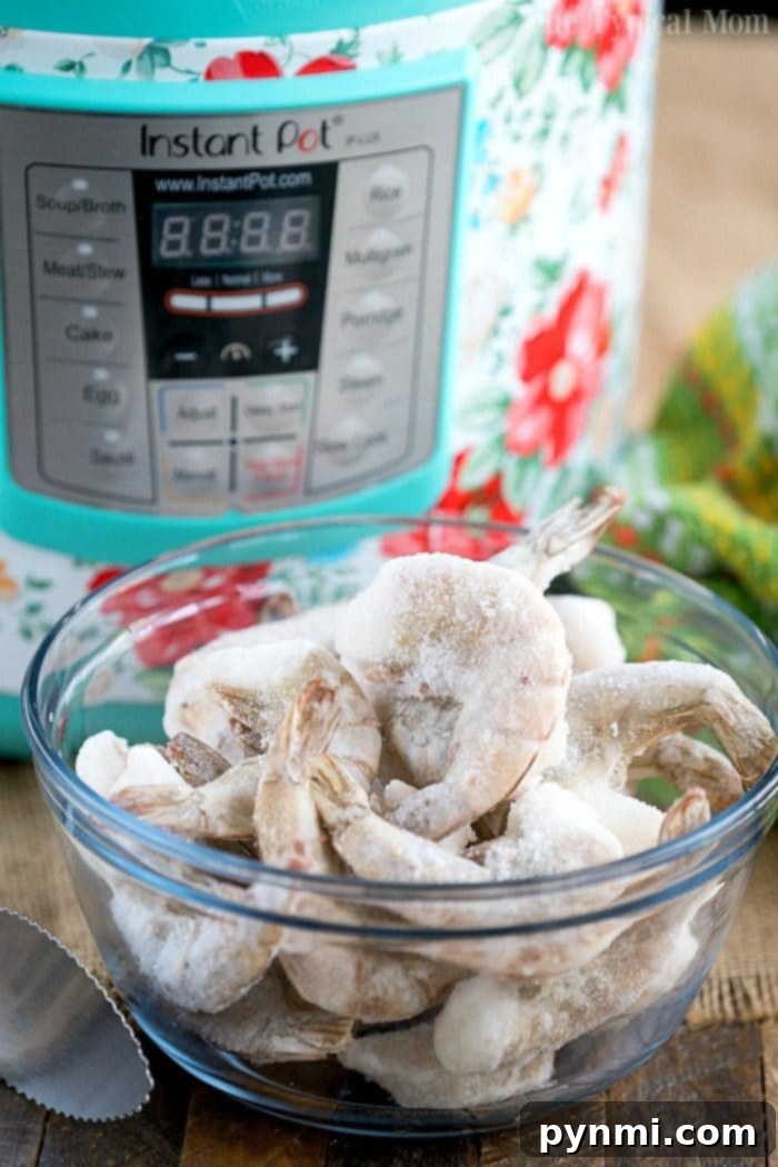 Fast Instant Pot Shrimp Recipe 2 Instant Pot shrimp cooked to perfection