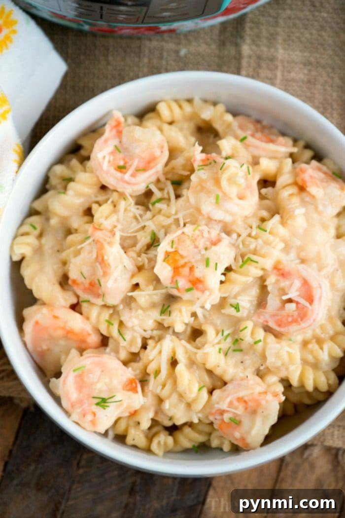 instant pot shrimp alfredo