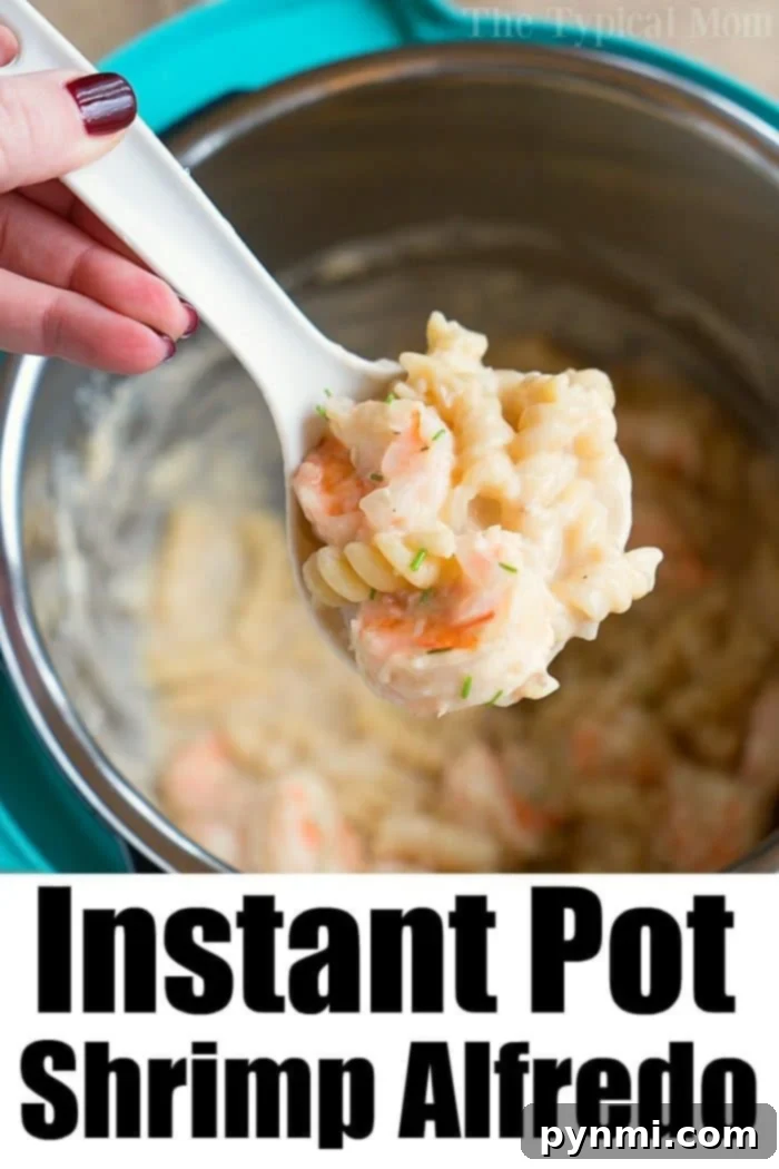 instant pot shrimp alfredo pasta 2