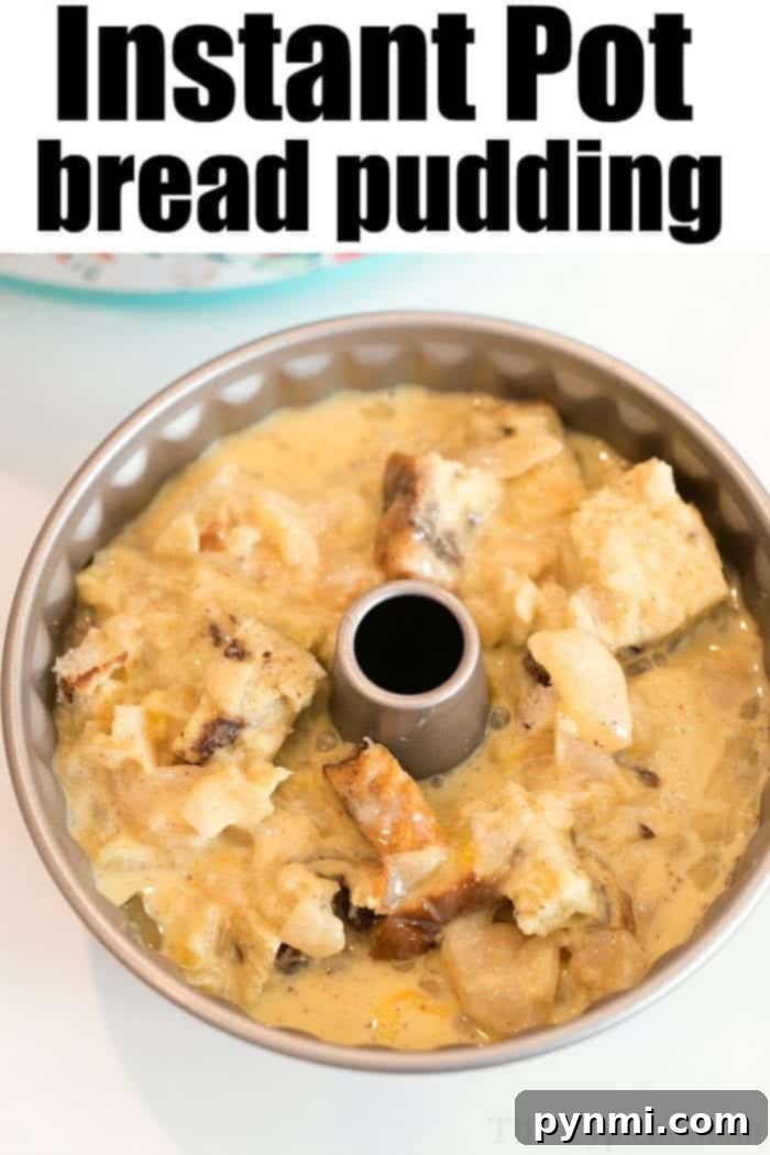 instant pot bread pudding 3