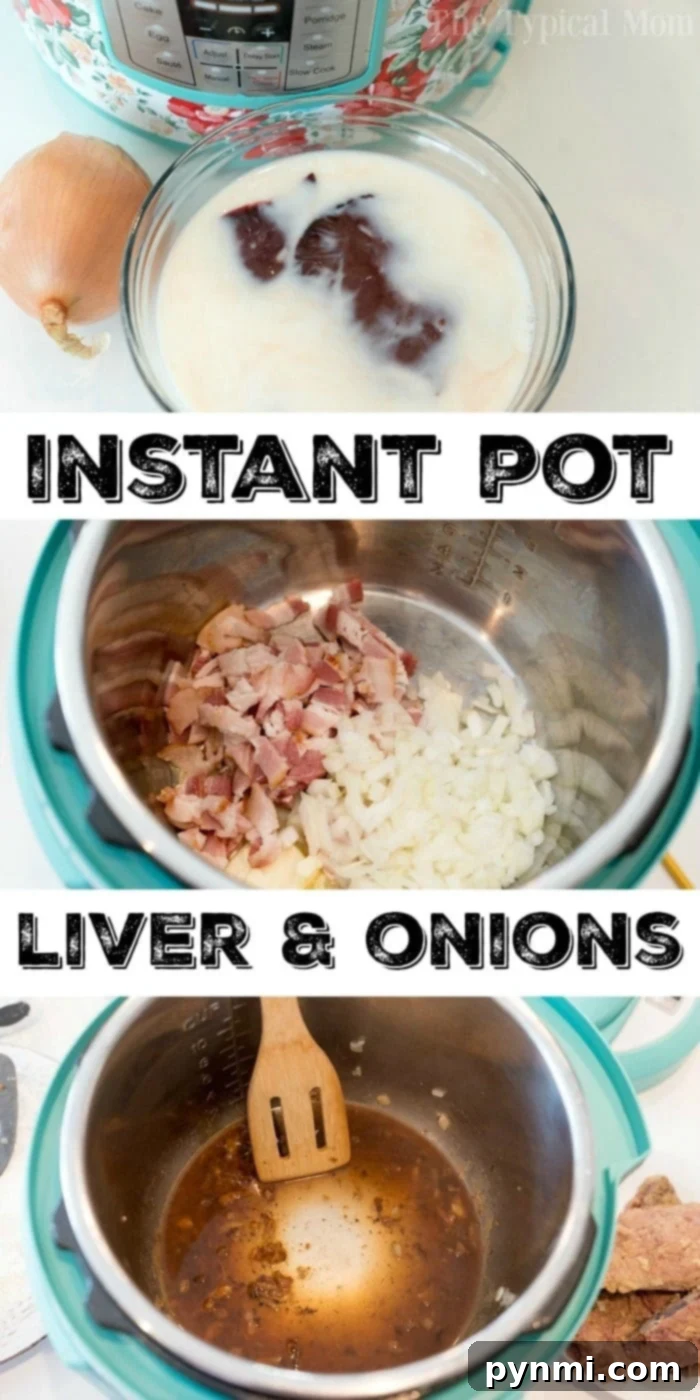 pressure cooker liver and onions