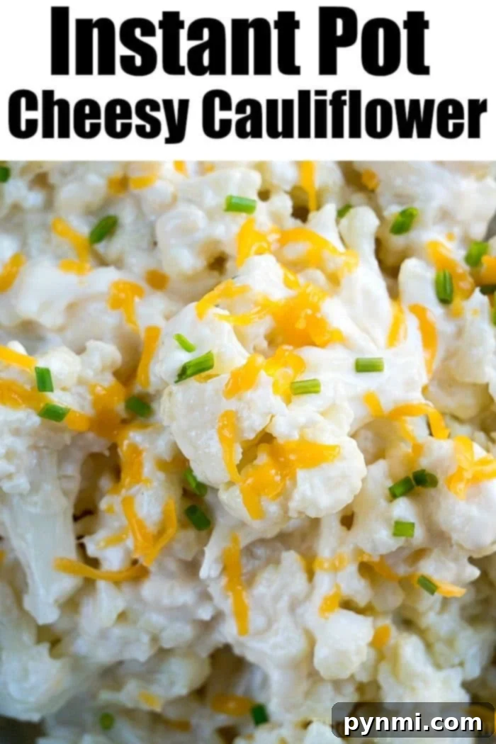 Effortless Keto Cooking in Your Instant Pot 11 Cheesy Instant Pot Cauliflower 2
