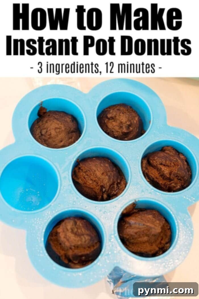 Homemade cake mix donut holes prepared in a pressure cooker, showcasing their fluffy texture and readiness for frosting and decoration.