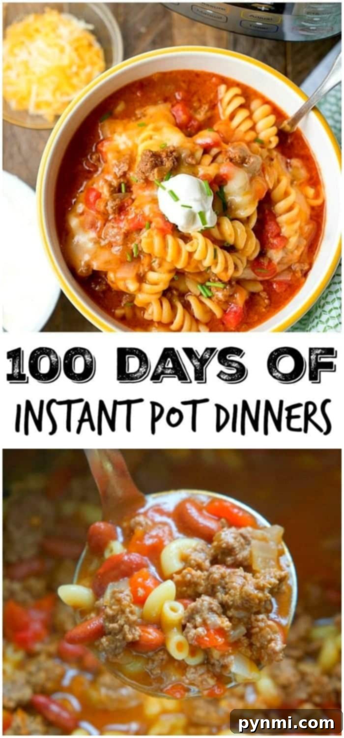 100 Instant Pot dinner recipes your whole family will love, including the kids! Have chicken, beef or pork you need to use? We have pressure cooker ideas for you! #instantpotrecipes #instantpot #dinners #dinner #beef #chicken #pork #thetypicalmom #pressurecooker A large collage featuring various Instant Pot dinner recipes, highlighting a diverse selection of family-friendly dishes.