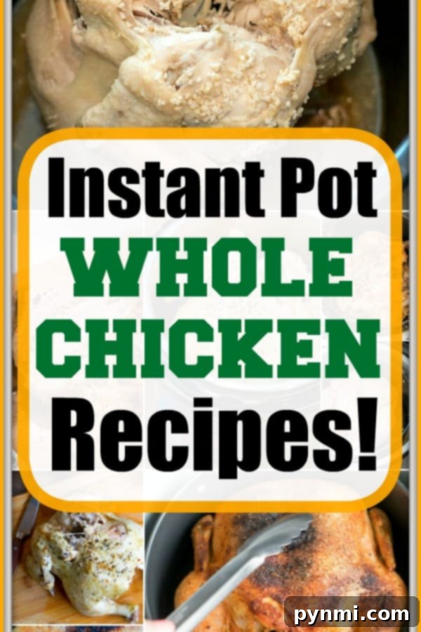 Pressure cooker whole chicken