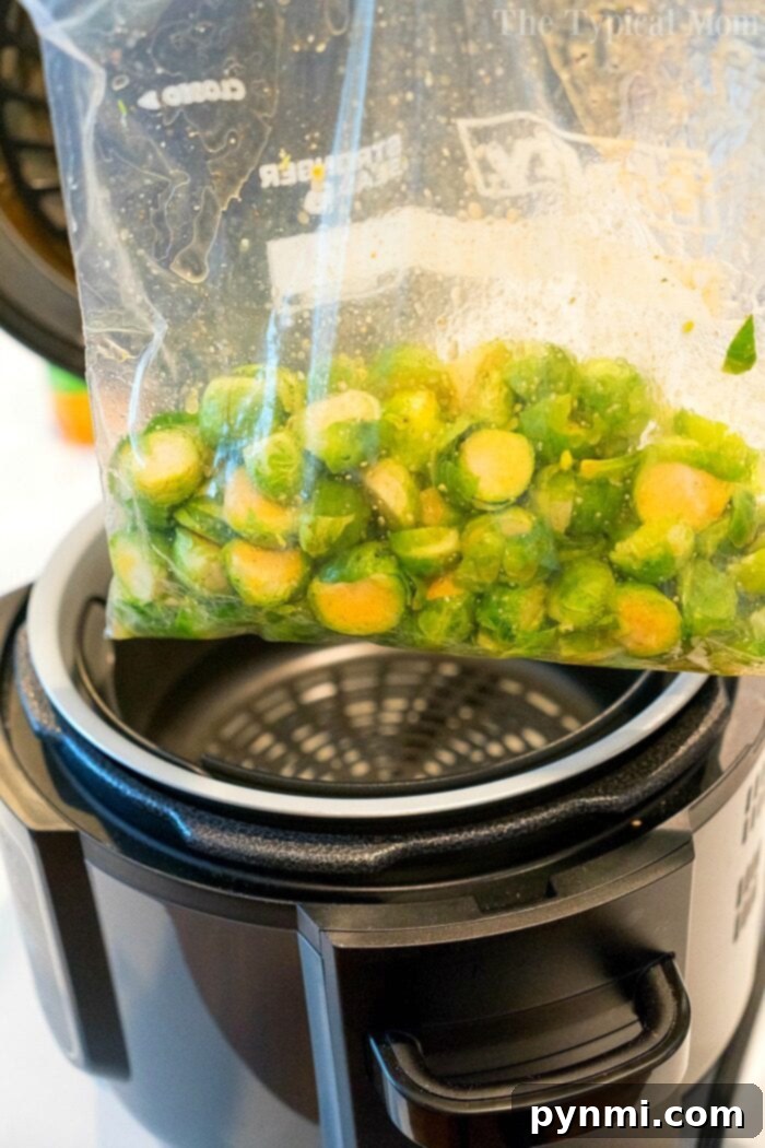 Brussel sprouts in the air fryer are just amazing! Tender brussels with a bit of a crispy outside will get you to love this understated vegetable. #brusselsprouts #brusselssprouts #airfryer #airfryerbrusselsprouts #lemon #healthy #thetypicalmom Perfectly roasted Brussels sprouts in the air fryer, glistening and golden.
