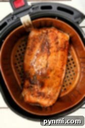 Air Fryer Salmon: Your Easiest Dinner Yet 6 Perfectly cooked air fryer salmon, ready to serve.
