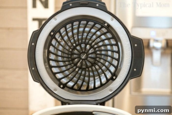 Ninja Foodi Air Fryer Functionality: Crisping Lid and Easy Operation Ninja Foodi showcasing its air frying lid for perfect crisping
