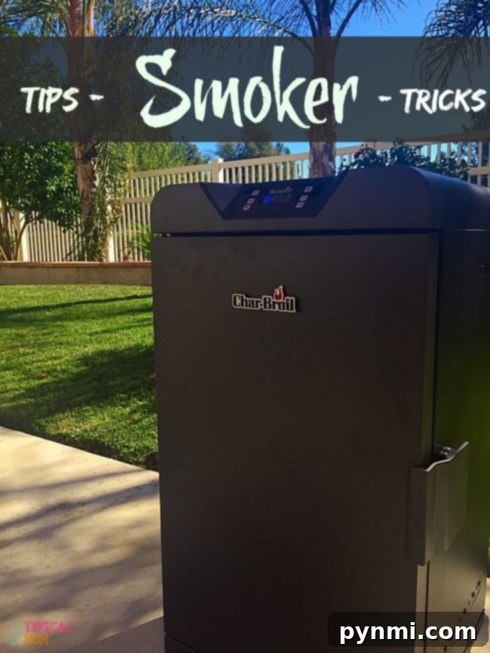Free meat smoking chart you can print so you know how long chicken pork or beef takes. Plus what temperature to set your smoker to so it's perfectly done. #printable #freeprintable #smoker #meat #smokingmeat #chicken #pork #beef electric smoker recipes