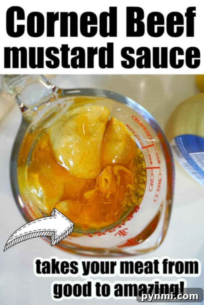 Crafting Perfect Corned Beef and Cabbage 2 mustard sauce for corned beef