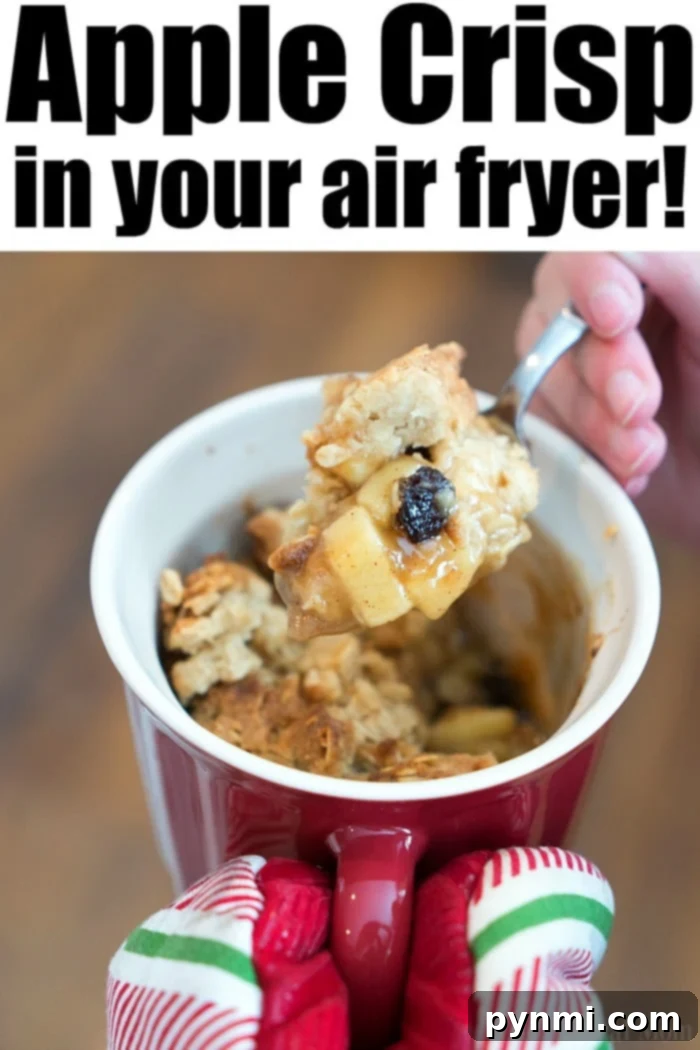 Best apple crisp recipe made in the air fryer