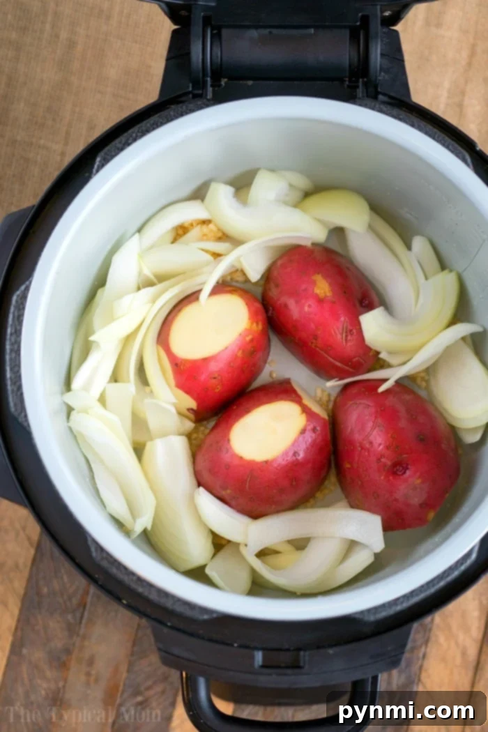 Pressure cooker turkey breast that's tender inside and crispy on the outside! Learn how to cook a bone in turkey breast in your Ninja Foodi or Instant Pot. Instant Pot turkey breast, perfectly cooked and glistening, ready to be carved, promising a tender and flavorful meal.