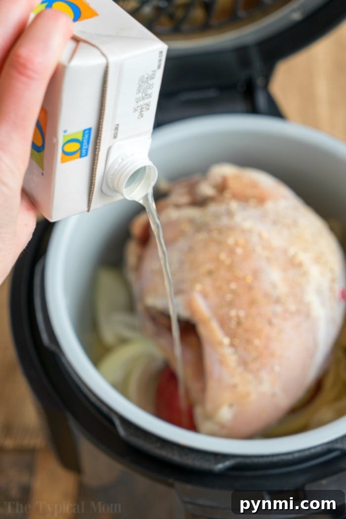 Instant Pot turkey breast that's tender inside and crispy on the outside! Learn how to cook a bone in turkey breast in your Ninja Foodi or Instant Pot. Pressure cooker turkey breast, cooked to perfection, showcasing moist meat and crispy skin.