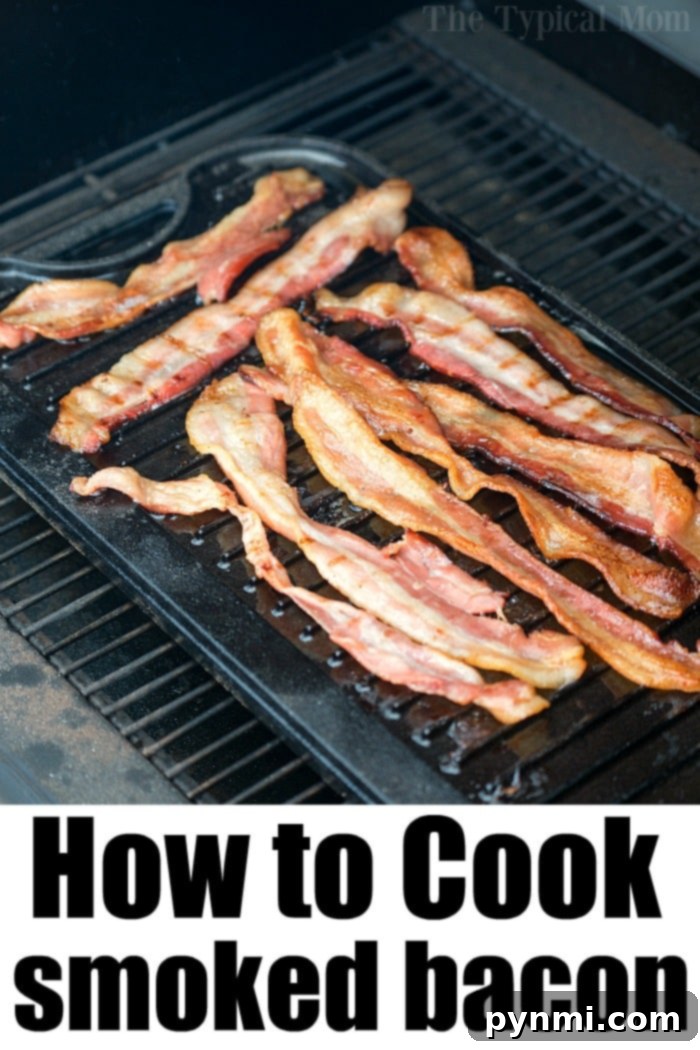 Smoked Bacon Recipe 2 - Platter of finished bacon