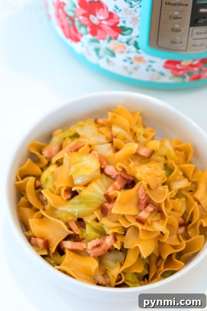 instant pot cabbage and noodles