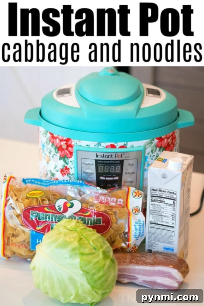 Pressure Cooker Cabbage and Noodles 2