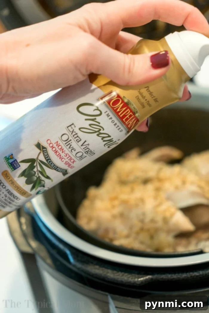 Ninja Foodi chicken recipe using the pressure cooker and air fryer functions so it's tender meat with crispy chicken skin on the outside when it's done! #ninjafoodi #ninjafoodirecipes #pressurecooker #airfryer #chicken #wholechicken #keto #thetypicalmom pressure cooker whole chicken
