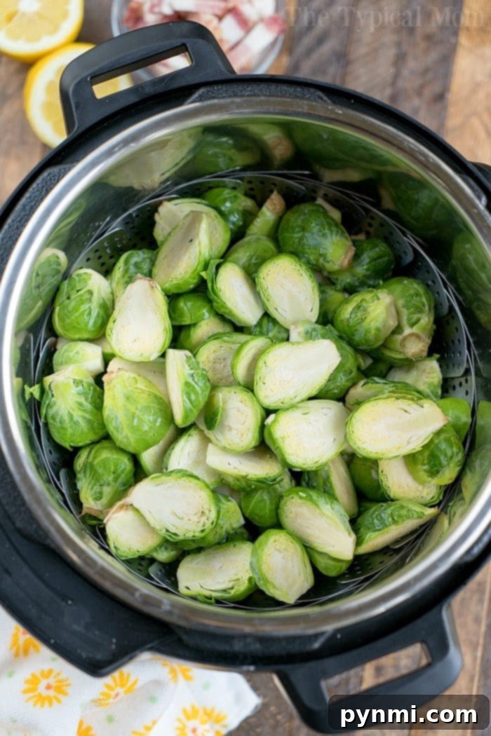 The Secret to Irresistible Brussels Sprouts 6 Tender pressure cooker brussels sprouts, perfect for a quick meal