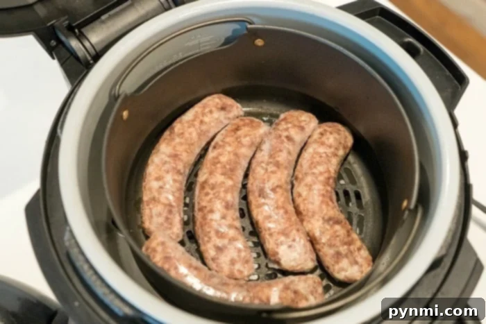 air fryer sausage