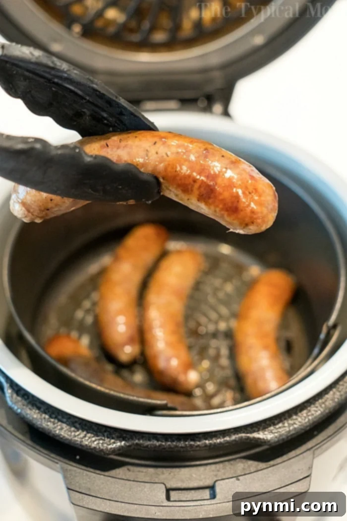 ninja foodi frozen sausage