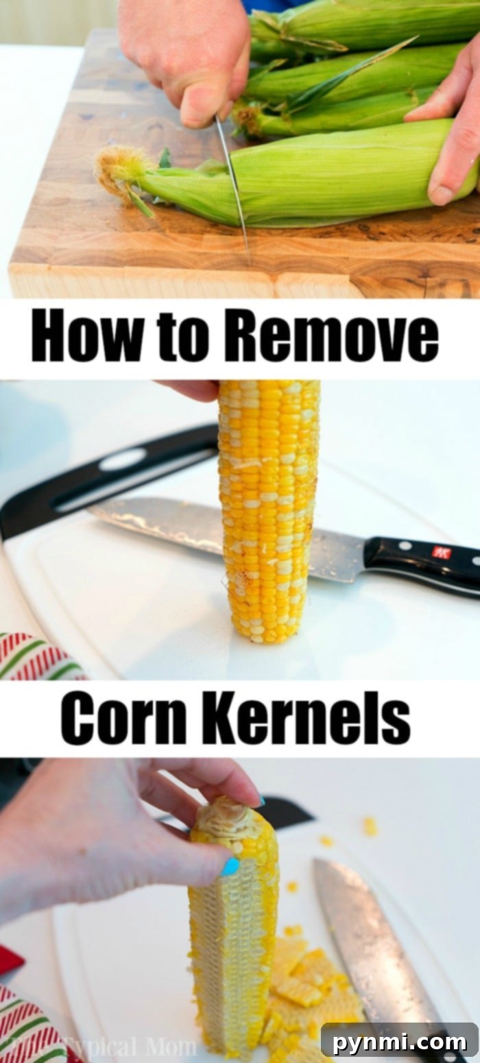 how to remove corn kernels 2