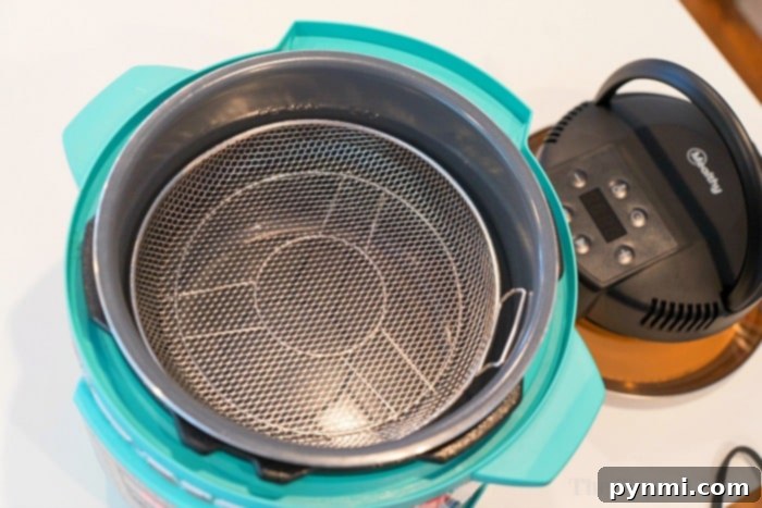 Instant Pot Air Fryer Upgrade 2 Guide on how to turn an Instant Pot into an air fryer using the MICHELANGELO Air Fryer Lid