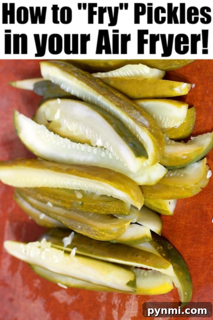 Air fryer pickles! Paired with dill dip they're the best crunchy snack or appetizer you will ever try. These are truly addicting! #airfryer #airfryerrecipes #pickles #airfryerpickles #friedpickles #thetypicalmom fried dill pickles