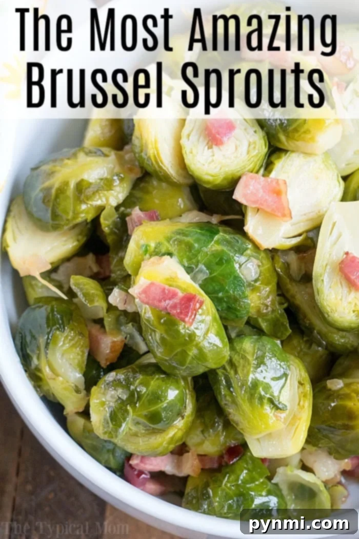 A vibrant plate of perfectly cooked Instant Pot Brussels Sprouts, showcasing healthy and delicious vegetable side dishes, garnished with fresh herbs and ready to serve.