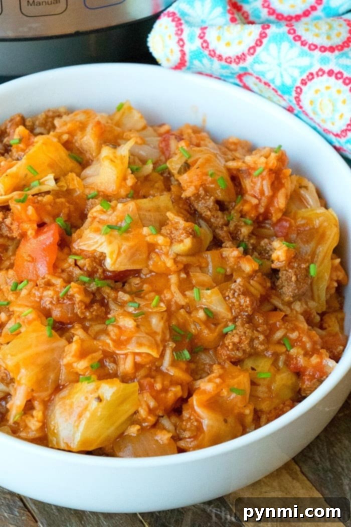 Pressure cooker stuffed cabbage casserole #ninjafoodi #cabbage Instant Pot stuffed cabbage casserole, a rich and hearty dish