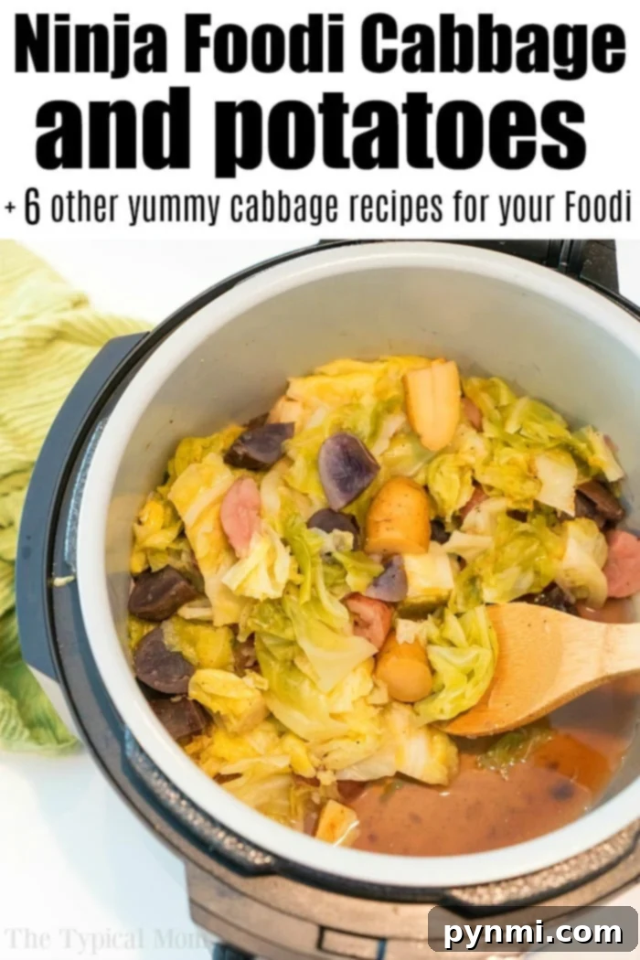 Ninja Foodi cabbage and potatoes! #ninjafoodi #cabbage #potatoes Ninja Foodi cabbage and potatoes as a delightful side dish