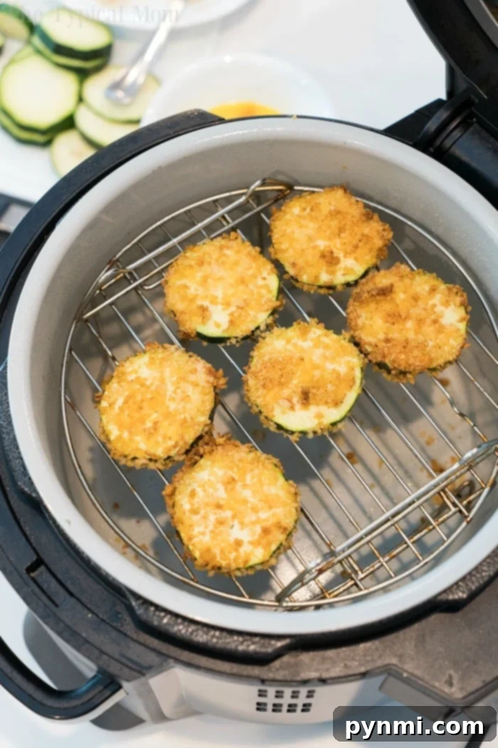 Crispy Air-Fried Zucchini Crisps 7 healthy fried zucchini