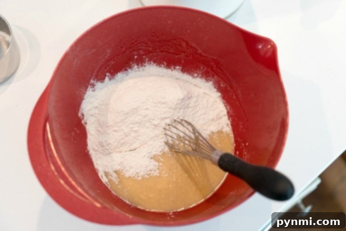 measuring flour by volume technique