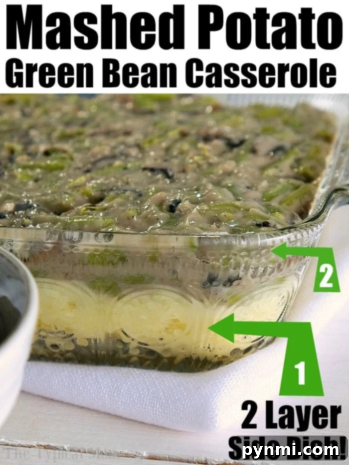 Green Bean Mashed Potato Casserole, a delightful holiday side dish