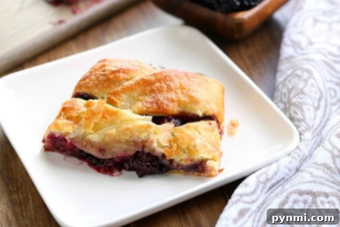 Puff pastry strudel with a perfect lattice top
