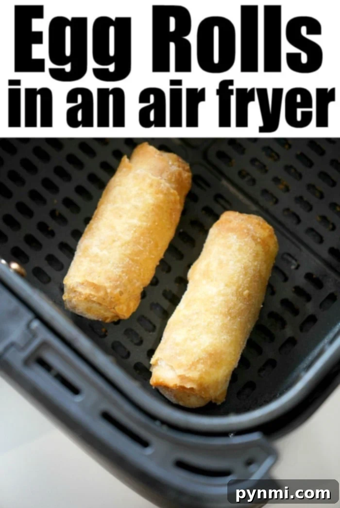 Frozen Egg Rolls in Air Fryer, showing how versatile the air fryer is for both homemade and convenience foods.