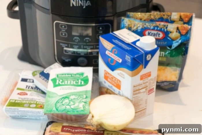 Ultimate Pressure Cooker Crack Chicken Dip 4 A versatile Ninja Foodi pressure cooker and air fryer combo, ready for a wide range of recipes, highlighting its multi-functional capabilities.