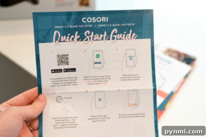 Cosori smart air fryer with app control