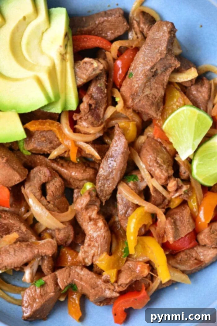 Zesty Air Fryer Fajitas 6 Air fryer fajitas beef time