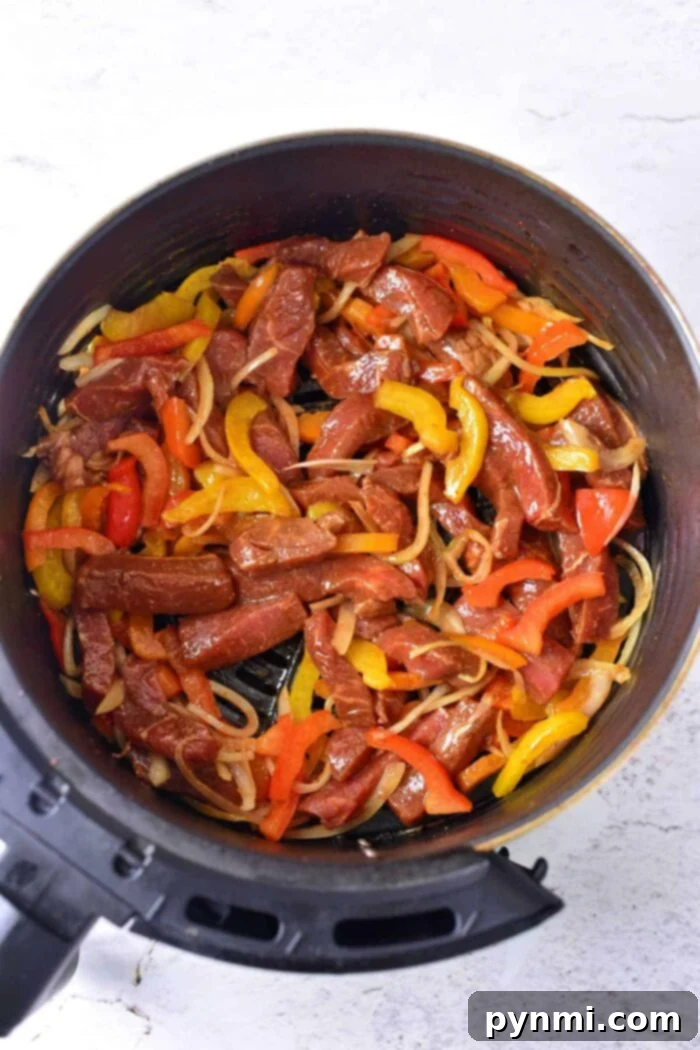 Air fryer beef fajitas. #airfryer #ninjafoodi #fajitas air fryer fajitas beef
