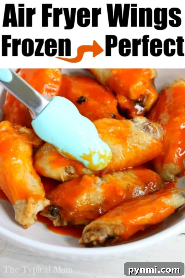Crispy Air Fryer Frozen Chicken Wings 8 A state-of-the-art air fryer, showcasing its ability to cook frozen wings perfectly.
