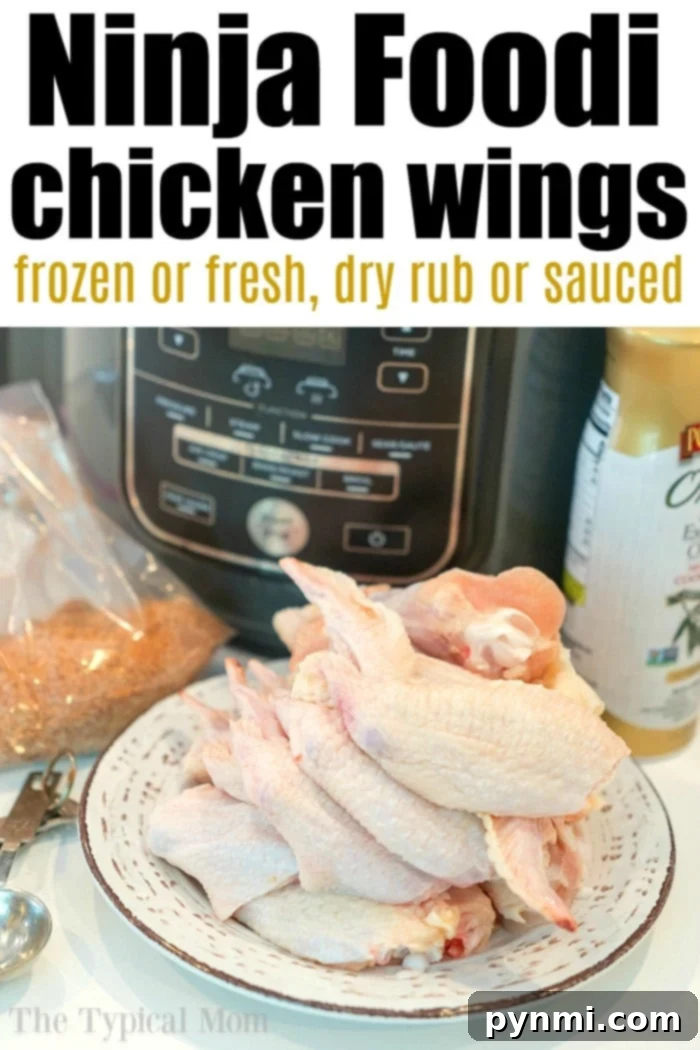 Ninja Foodi chicken wings, ready to be served.