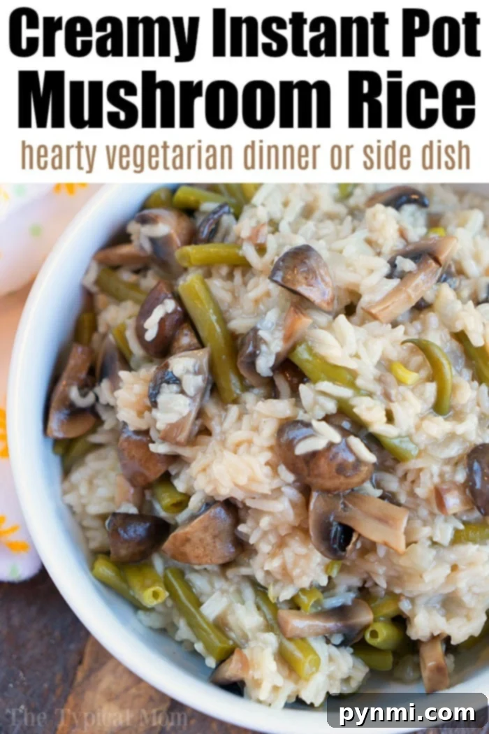Easy Instant Pot Mushroom Risotto