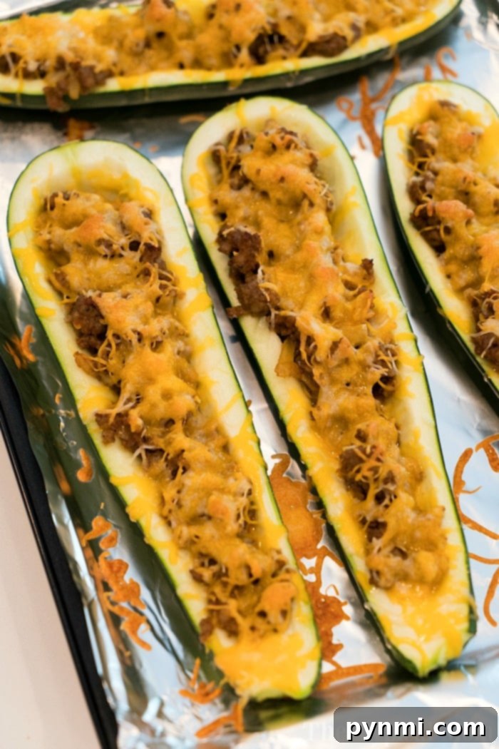 Loaded Zucchini Taco Boats 6 Step-by-step guide on how to make zucchini boats